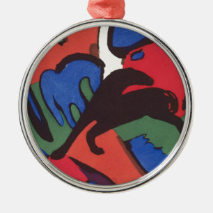 Wassily Kandinsky Franz Marc Blue Rider Painting Metal Ornament