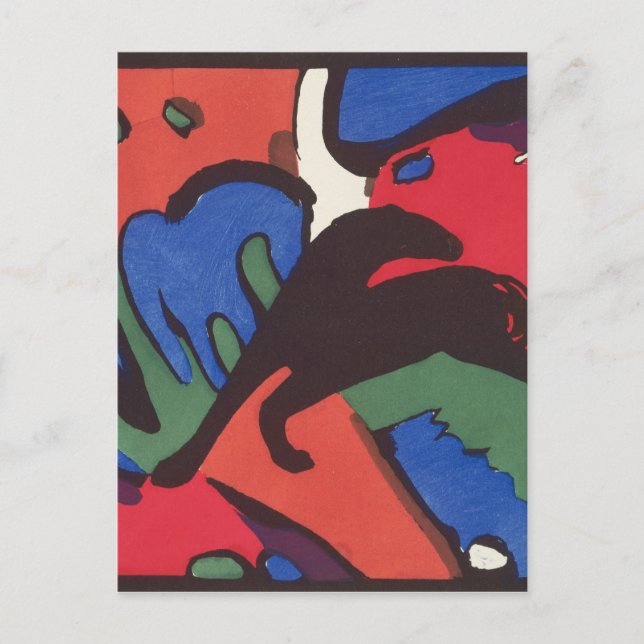 Wassily Kandinsky Franz Marc Blue Rider Painting Postcard (Front)
