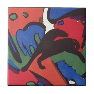 Wassily Kandinsky Franz Marc Blue Rider Painting Tile