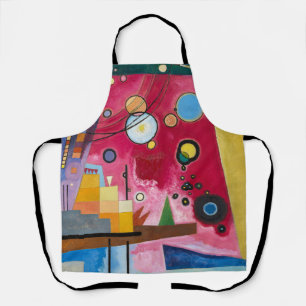 Wassily Kandinsky Heavy Red 1924 Abstract Art Apron