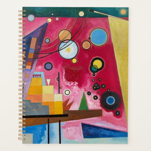 Wassily Kandinsky Heavy Red 1924 Abstract Art Planner (Front)