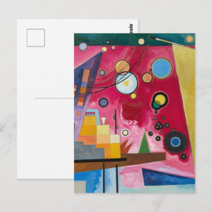 Wassily Kandinsky Heavy Red 1924 Abstract Art Postcard