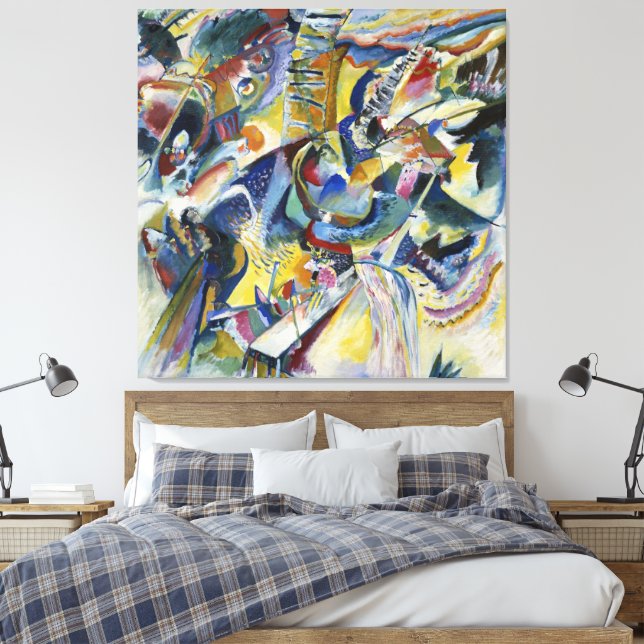 Wassily Kandinsky - Impression Canvas Print (Insitu(Bedroom))