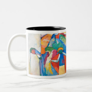 wassily kandinsky improvisacion Two-Tone coffee mug