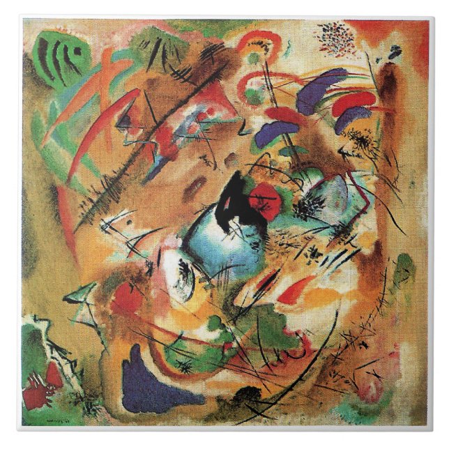 Wassily Kandinsky - Improvisation, Dreamy, Tile (Front)
