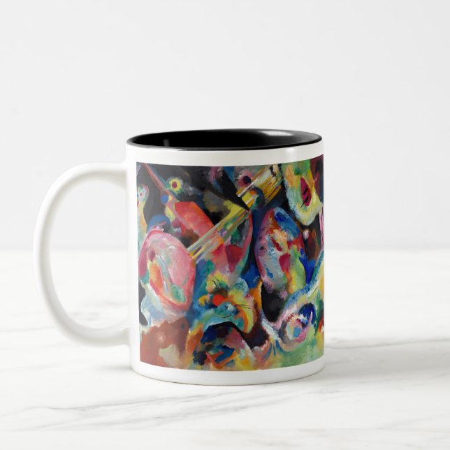 Wassily  Kandinsky Improvisation Flood (1914) Two-Tone Coffee Mug (Left)
