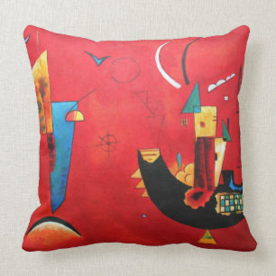 Wassily Kandinsky-Mit und Gegen Throw Pillow
