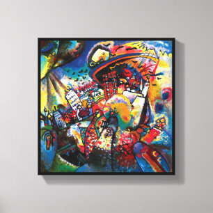 Wassily Kandinsky - Moscow Cityscape Abstract Art Canvas Print