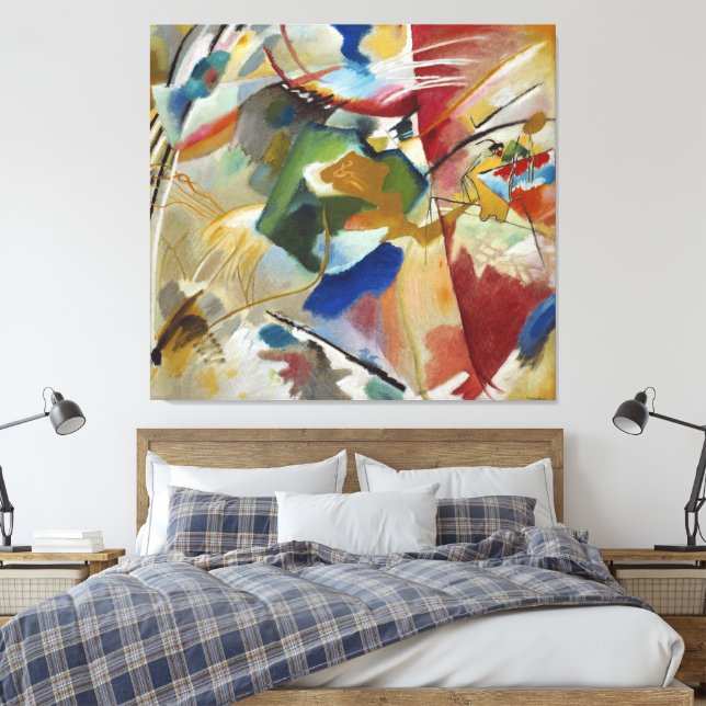 Wassily Kandinsky - Oriental (1909) Canvas Print (Insitu(Bedroom))
