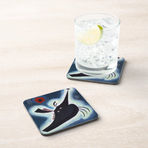 Wassily Kandinsky - Pointed Black, Coaster