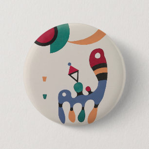 Wassily Kandinsky (Russian, 1866 - 1944) 2 Inch Round Button