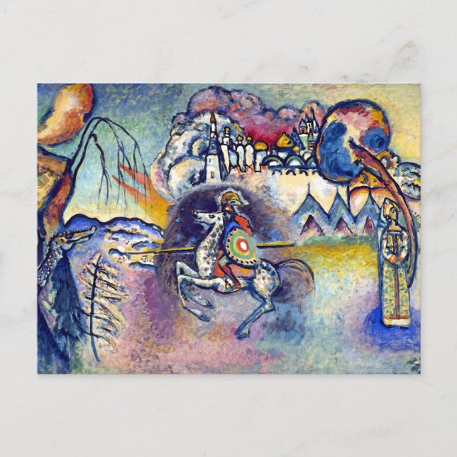 Wassily Kandinsky - Saint George & The Horsemen Postcard (Front)