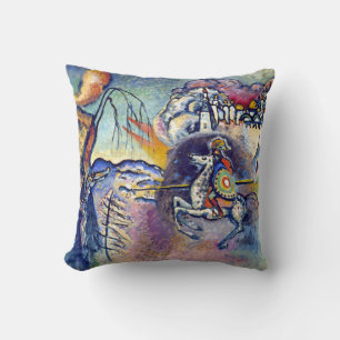 Wassily Kandinsky - Saint George & The Horsemen Throw Pillow