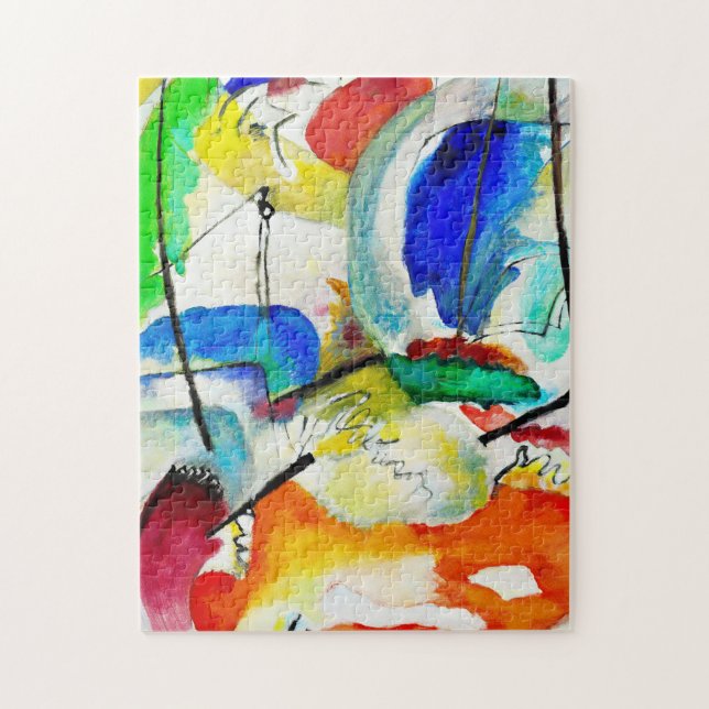 Wassily Kandinsky - Sea Battle Jigsaw Puzzle (Vertical)