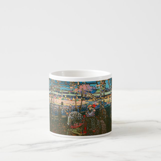 Wassily Kandinsky The Riding Couple Russian Art Espresso Cup (Front)