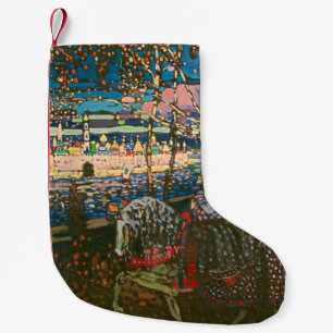 Wassily Kandinsky The Riding Couple Russian Art Small Christmas Stocking