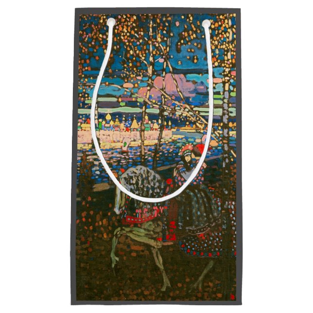 Wassily Kandinsky The Riding Couple Russian Art Small Gift Bag (Front)