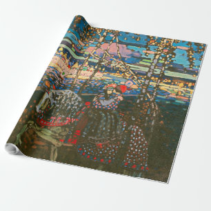 Wassily Kandinsky The Riding Couple Russian Art Wrapping Paper