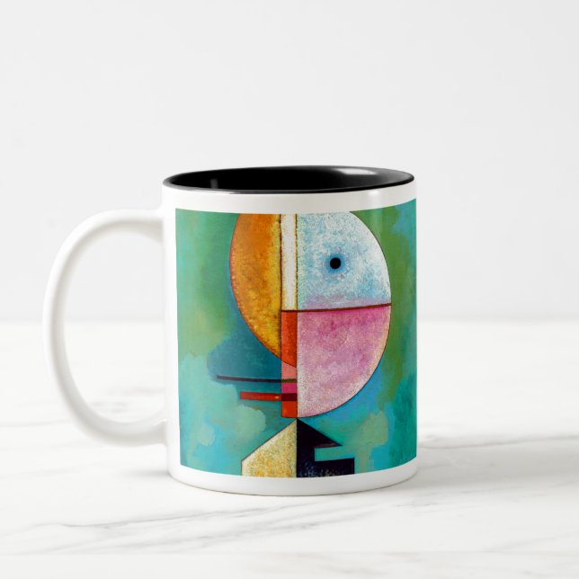 Wassily Kandinsky Upward Two-Tone Coffee Mug (Left)