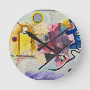 Wassily Kandinsky   Yellow-Red-Blue - 1925 Round Clock