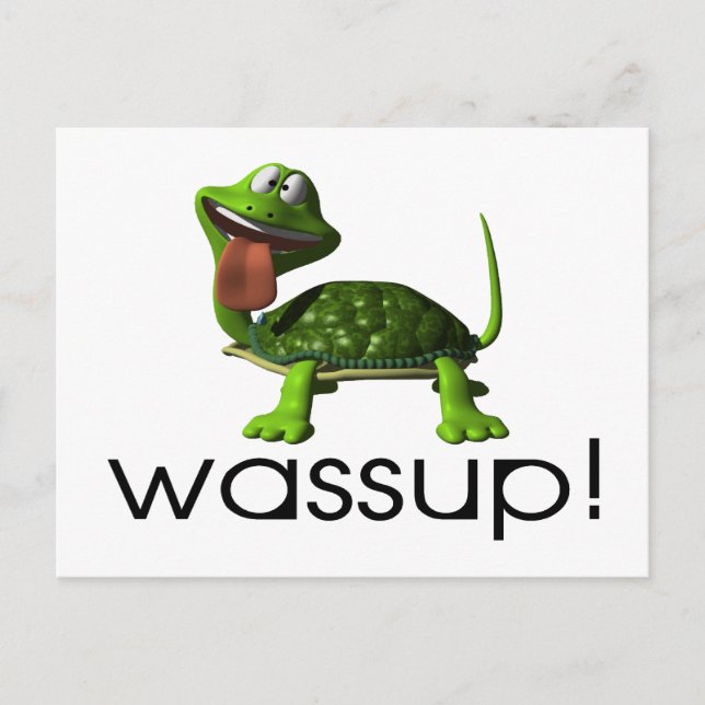 Wassup Turtle Postcard (Front)