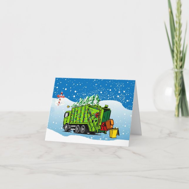 Waste Collectors' Holiday Thank You Card (Front)