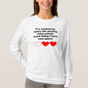 Wasted My Life Playing Video Games T-Shirt