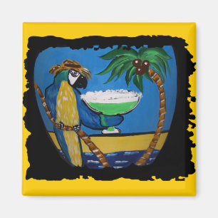 Wastin Away Parrots Magnet