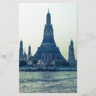 Wat Arun temple with River Thailand Bangkok