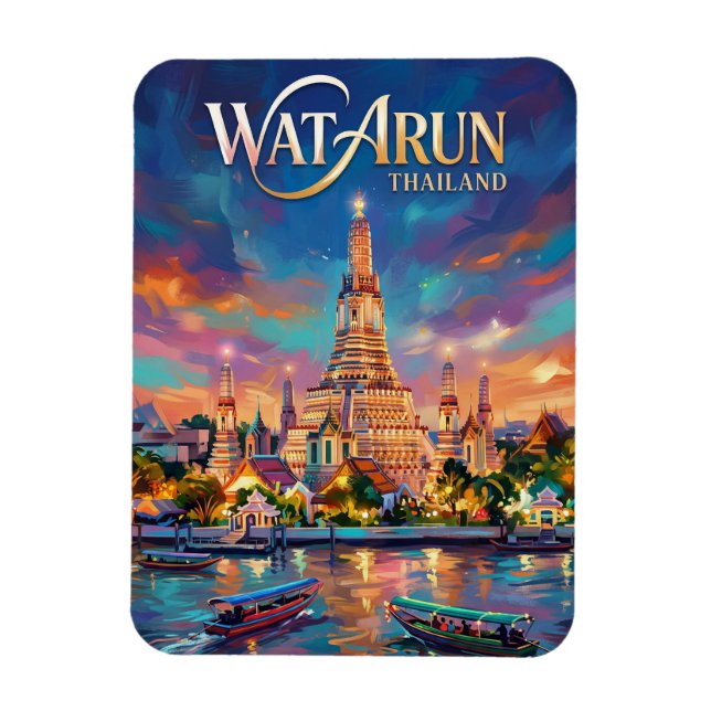 Wat Arun Thailand Magnet (Vertical)
