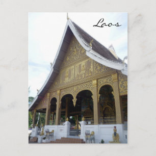 wat luang prabang postcard