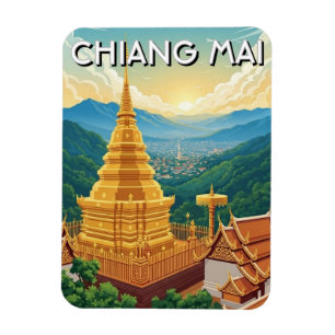  Wat Phrathat Doi Suthep Chiang Mai Thailand Magnet