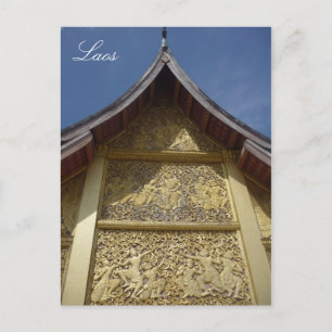 wat roof postcard