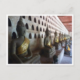 wat si saket buddhas postcard