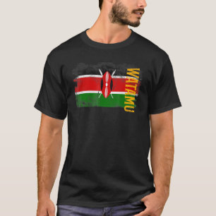 Watamu Kenya Flag For Kenyans Men Women Kids T-Shirt
