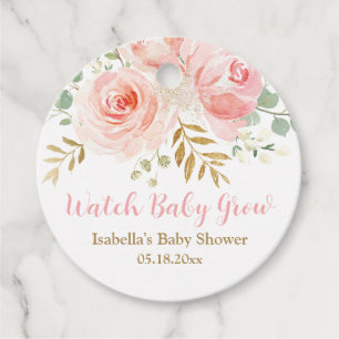 Watch Baby Grow Succulent Favour Tags, Baby Shower Favour Tags