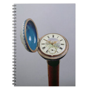 Watch gadget cane (cloisonne enamel) notebook