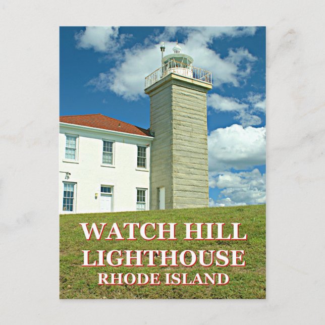 Watch Hill Lighthouse, Rhode Island Carte postale (Devant)