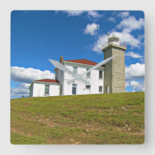 Watch Hill Lighthouse, Rhode Island Horloge murale