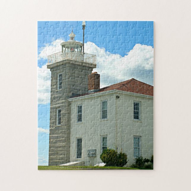 Watch Hill Lighthouse, Rhode Island Jigsaw Puzzle (Vertical)