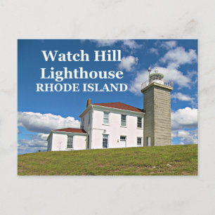 Watch Hill Lighthouse, Rhode Island Postcard