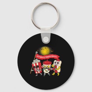 Watch Horror Movies Halloween Funny Ghost Skeleton Keychain