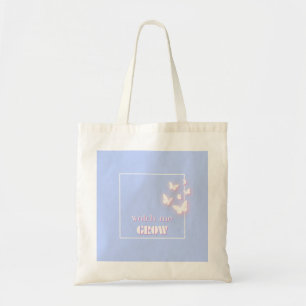 Watch me grow, Motivational, Inspirational, Preppy Tote Bag