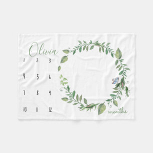 Watch me grow - Photo blanket with watercolor