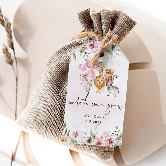 Watch me grow Safari favour tag (Creator Uploaded)