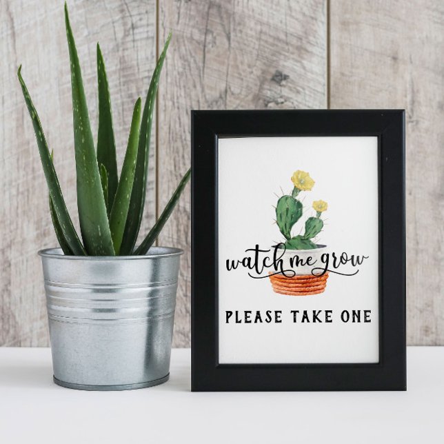Watch Me Grow Succulent Sign (Creator Uploaded)