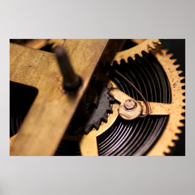 Watch Mechanics Abstract Poster (Front)