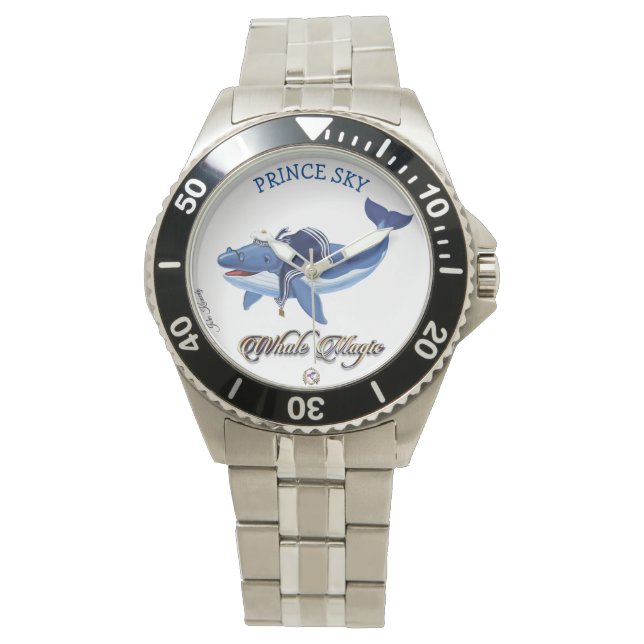Watch Mens Prince Sky Stainless Steel Watch (Front)
