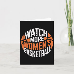 Watch More Women’s Basketball Bold Motivational  Card
