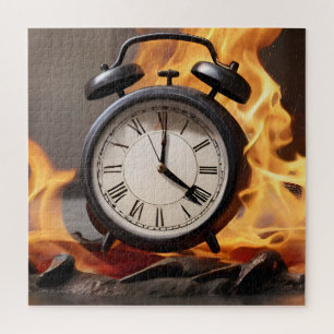 Watch on fire, no time jigsaw puzzle